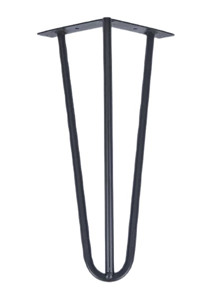 Aksesuar Mil 20 cm Siyah Metal Ayak 5 Adet