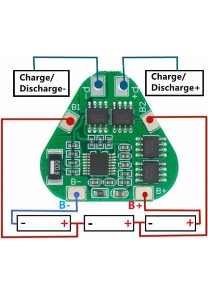 Roba 3s 8A 12V Bms Koruma Kartı 18650 Batarya Lityum Li-On Lipo Pil Koruma 11.1V 12.6V Aşırı Şarj