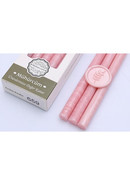 Mühür Mumu Çubuk 11MMX120MM 10 Lu Paket Model: 659 Pembe Inci
