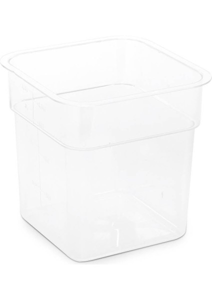 Kırılmaz Ölçülü Saklama Kabı - 6 Lt