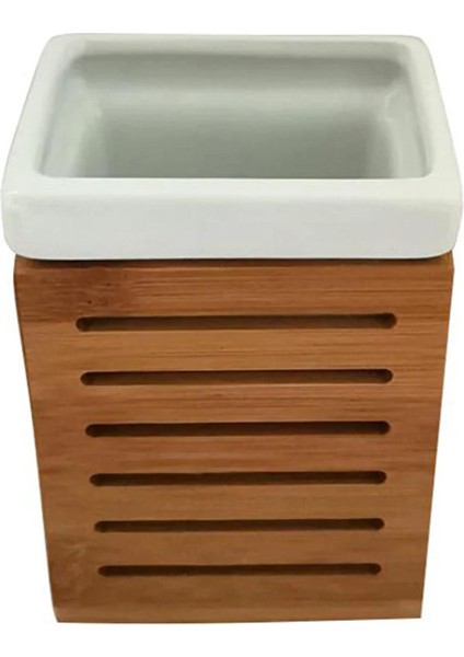 Bambu Seramik Banyo Aksesuarı Bardak