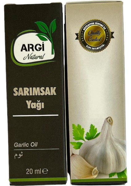 Natural Sarımsak Yağı 20 ml