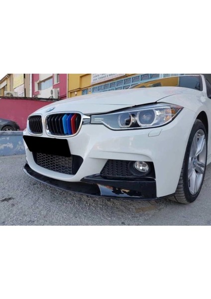 Bmw F30 M Technic 2012-2016 Ön Lip Ön Flap Parlak Siyah