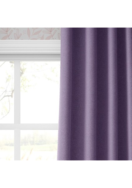 Blackout Karartma Tek Kanat Fon Perde Lila fiyatları