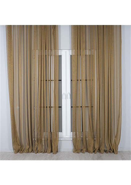 Murcia Dökümlü Tül Perde Pilesiz Altın fiyatları