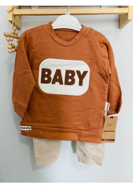 Baby Yazı Desenlı Alt Üst Takım modelleri