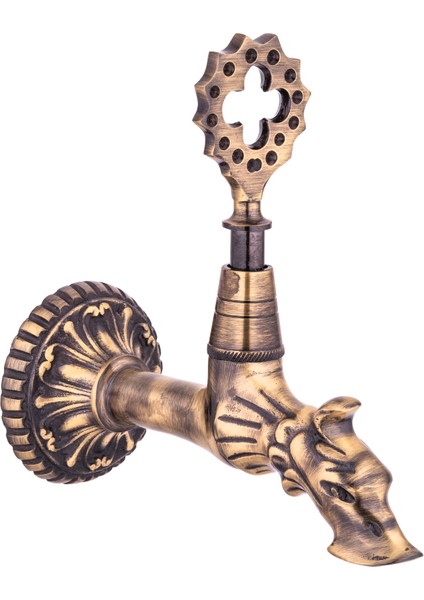 Balık Osmanlı Musluğu Antik 1/2 (Lüx . %100 Pirinç)