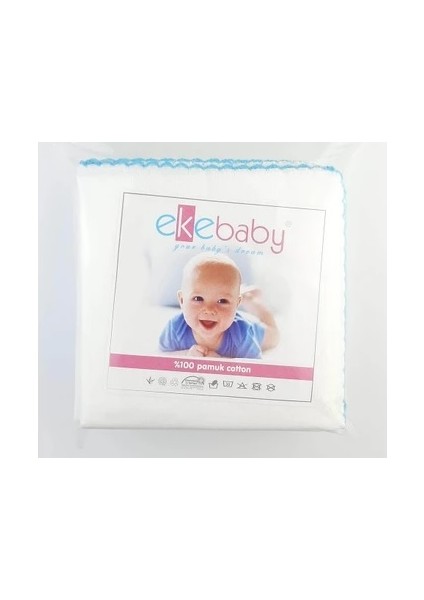 Ekebaby Eke Baby Penye Ağız Mendili 10'lu 28X28 cm