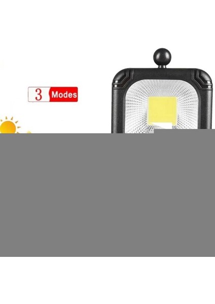 Güneş Enerjili Cob LED Solar Panel Güneş Enerjili 3 Mod Harekete Duyarlı Duvar Lambası 3.5 Mt Kablo