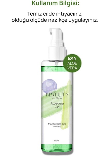 Aloe Vera Jel Cilt Nemlendirici- Yatıştırıcı 200 ml modelleri