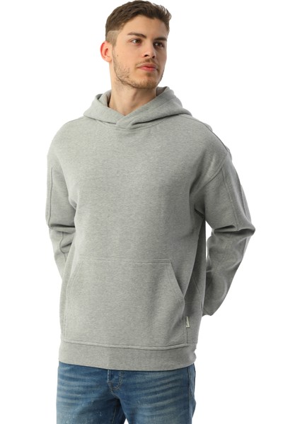 Organik Kanguru Cepli Kapüşonlu Erkek Sweatshirt fiyatları