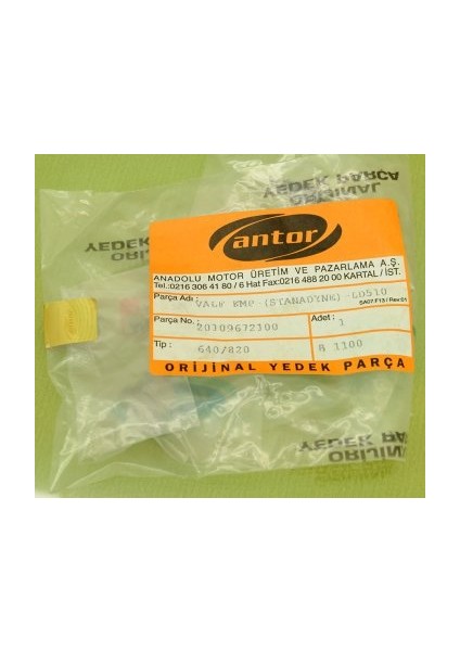 Antor Sevk Valfi Kalem Tip 3LD450 3LD510 4LD640 4LD820 A20109672100