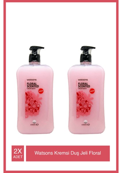 Çiçek Aromalı Kremsi Duş Jeli 1000 ml X2 Adet