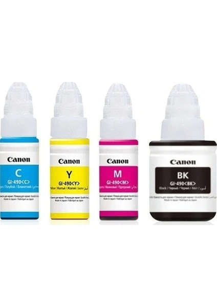 Photo Ink Canon G1411 G2411 G3411 G3411 G4411 G1410 G2410 G3410 G4410 4 Renk Orjinal Mürekkep