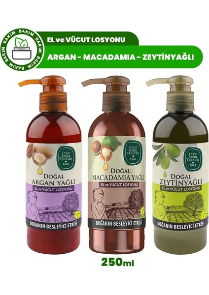 Eyüp Sabri Tuncer El ve Vücut Losyonu Macadamia, Argan ve Zeytinyağlı