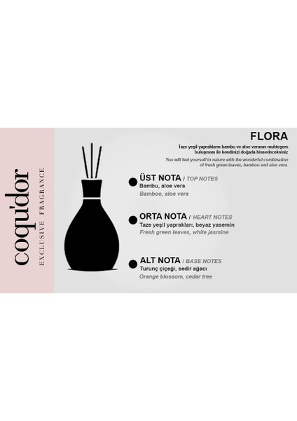 Çubuklu Oda Kokusu 125 ml Flora