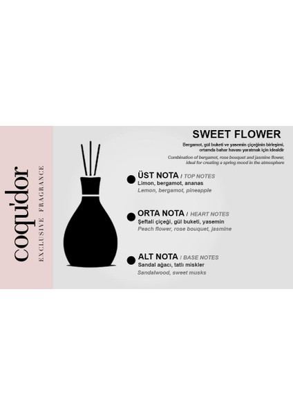 Çubuklu Oda Kokusu 125 ml Sweet Flower