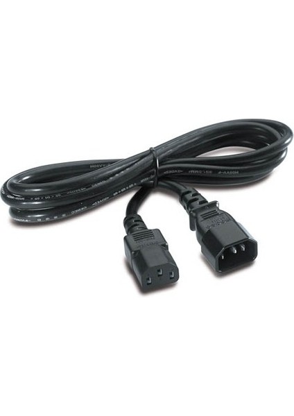 1.8 Metre ( Dişi - Erkek ) Power Kablosu C13 C14 Güç Kablosu Monitör Ups Enerji Uzatma Ara Kablosu 0.75MM