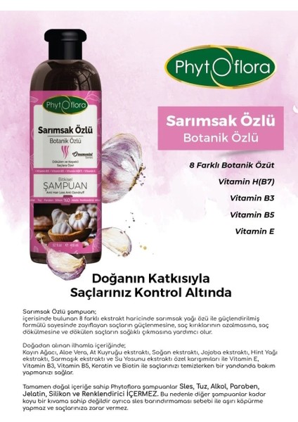 Yağlı ve Dökülen ve Kepekli Saçlara Özel Sarımsak Özlü Bitkisel Şampuan 400 ml fırsatları