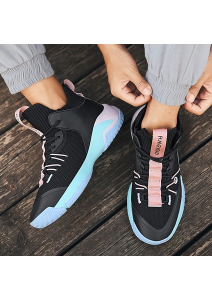 Erkek Nefes Alabilen Basketbol Ayakkabı - Pembe (Yurt Dışından) modelleri