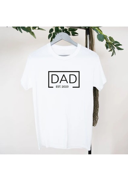 Baba Için Tasarım Est 2023 Yazılı Pamuklu Tişört fiyatları