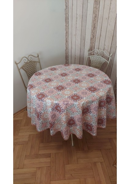 Duck (Sıvı Itici ,leke Tutmaz) Kumaş,yuvarlak Yemek Masası Örtüsü