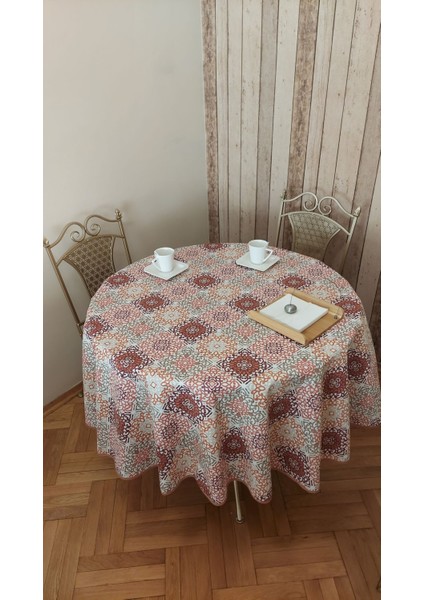 Duck (Sıvı Itici ,leke Tutmaz) Kumaş,yuvarlak Yemek Masası Örtüsü