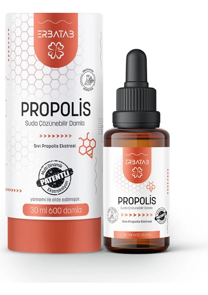 Propolis Suda Çözünebilir Damla 30 ml 600 Damla