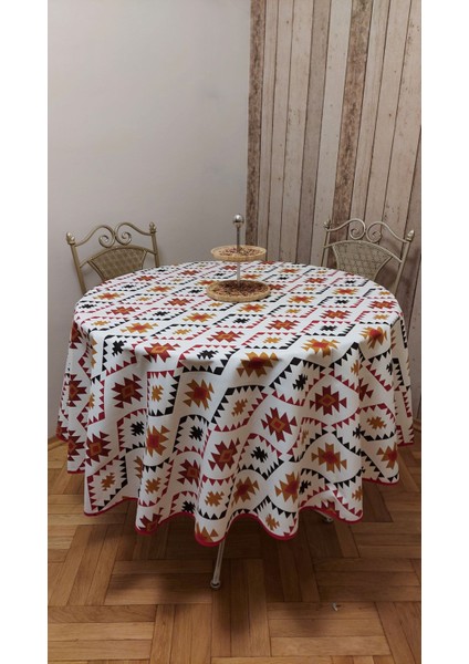 Duck Kumaş Yuvarlak Yemek Masası Örtüsü