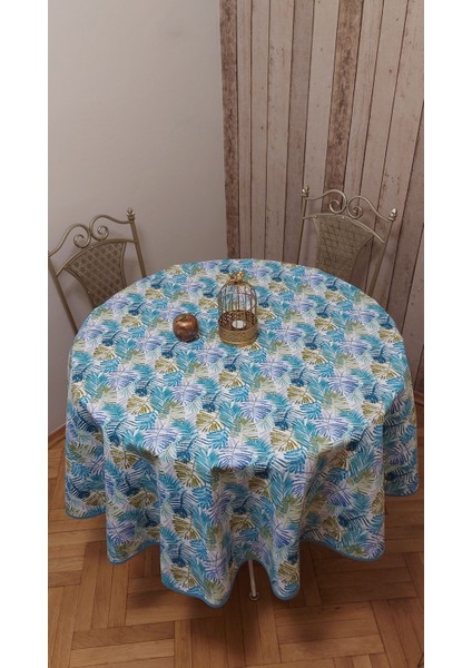 Duck (Sıvı Itici ,leke Tutmaz) Kumaş,yuvarlak, Yemek Masası Örtüsü