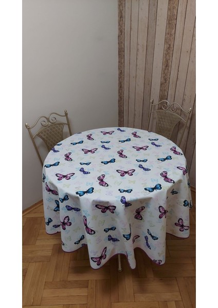 Duck (Sıvı Itici ,leke Tutmaz) Kumaş,yuvarlak, Yemek Masası Örtüsü