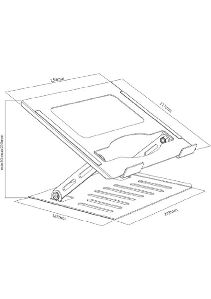 Macbook Notebook Fonksiyonel Ayarlanabilir Ergonomik Stand YL903