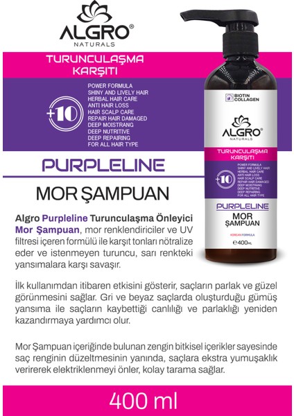 Turunculaşma Karşıtı Silver Mor Şampuan Sarı Gri Saçlar Için Yansımalara Son