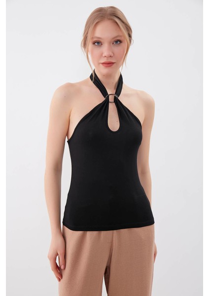 Boyundan Bağlamalı Tokalı Bluz modelleri