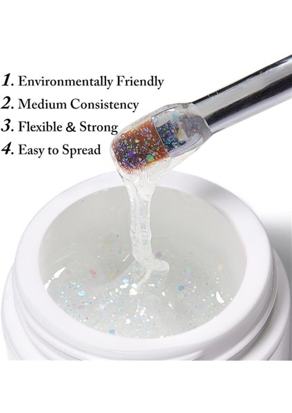 URSUGAR 15ml Glitter Nail Extension Gel URS006 (55638-6)