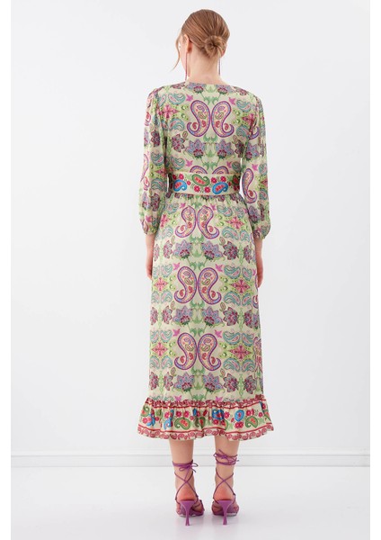 Etnik Desen Uzun Elbise indirimleri