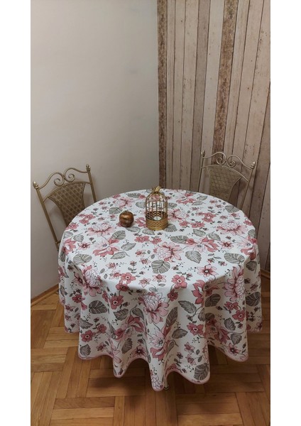 Duck (Sıvı Itici ,leke Tutmaz) Kumaş,yuvarlak, Yemek Masası Örtüsü