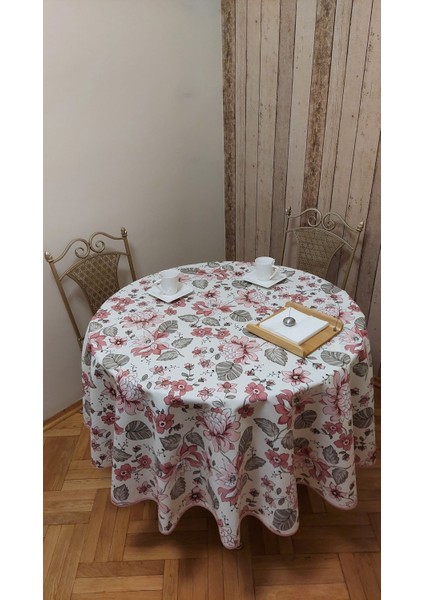 Duck (Sıvı Itici ,leke Tutmaz) Kumaş,yuvarlak, Yemek Masası Örtüsü