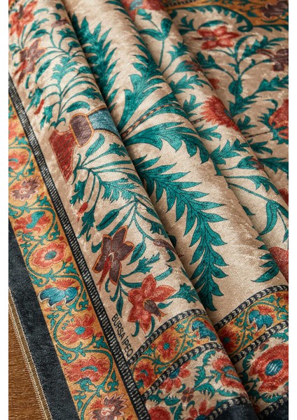 Gold Kadife Halı Seccade 65x115 cm Klasik Desen, Kolay Temizlenir ve Şık Kullanım fiyatları