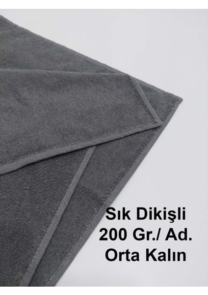 Berber Kuaför Havlusu Denizli Gri 50x90 cm 3'lü