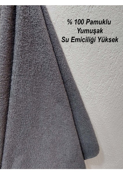 Berber Kuaför Havlusu Denizli Gri 50x90 cm 3'lü