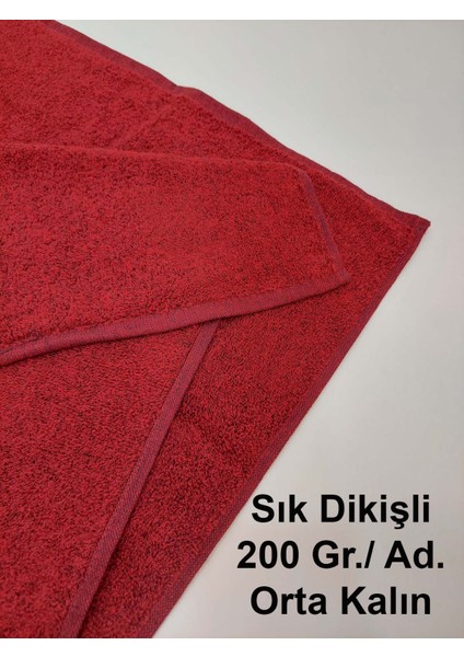 3'lü Bordo Pamuklu Berber Havlusu Kuaför Havlusu - 50x90 cm - Su Çekici ve Dayanıklı fiyatları
