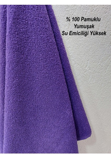 3'lü Mor Pamuklu Berber Havlusu Kuaför Havlusu - 50x90 cm - Su Çekici ve Dayanıklı fırsatları