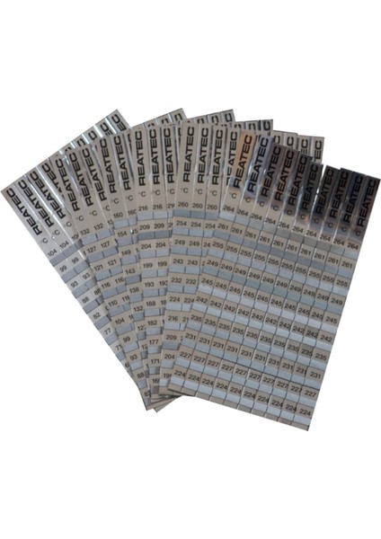 '110-160 C Reatec Geri Dönüşümsüz Sıcaklık Ölçüm Etiketi (10LU Paket)