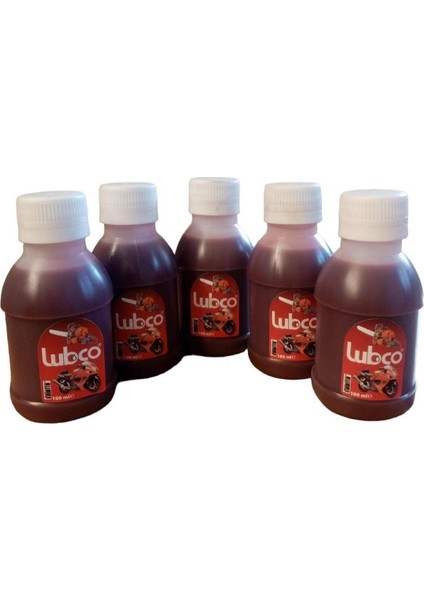 2t 2 Zamanlı Kırmızı Benzine Karışım Yağı 100 ml x 5 Ü.T.2023