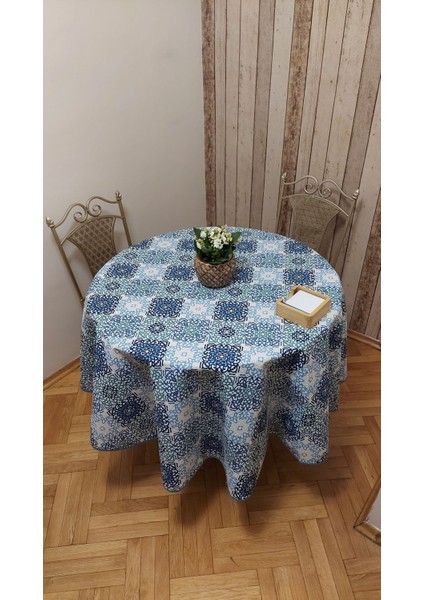 Duck (Sıvı Itici ,leke Tutmaz) Kumaş,yuvarlak, Yemek Masası Örtüsü