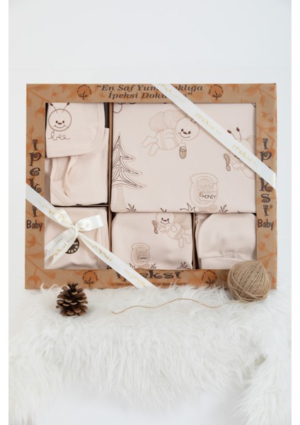 İpeksi Organik 11 Parça Bebek Hastane Çıkışı Erkek Temalı Set - 1001 fiyatları