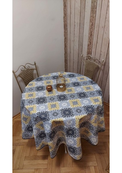 Duck (Sıvı Itici ,leke Tutmaz) Kumaş,yuvarlak, Yemek Masası Örtüsü