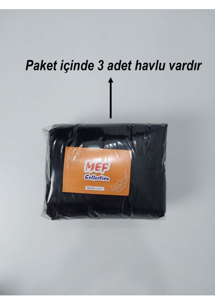 3'lü Siyah Mikrofiber Boya Tutmayan Kuaför Havlusu Berber Havlusu - 50x90 cm - Leke ve Solmaya Dayanıklı
