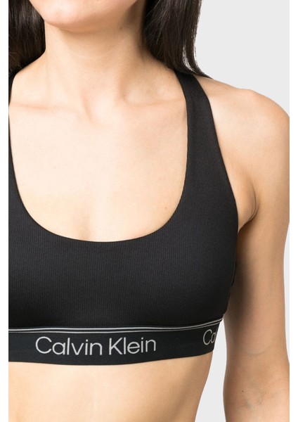 Calvin Klein Logolu Çıkarılabilir Dolgulu Nem Emici Spor Sütyen Bayan Sütyen 00GWS3K122 Bae